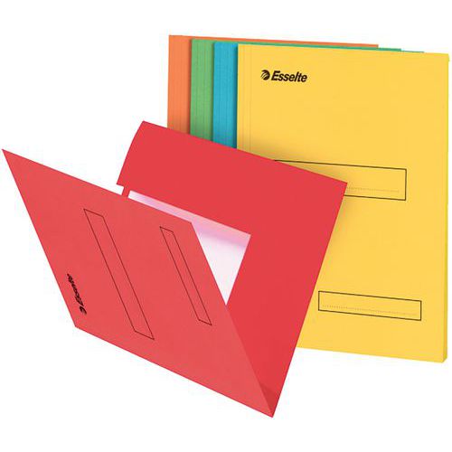 Sous-dossier En Carton Kraft A4 2 Rabats Assortis