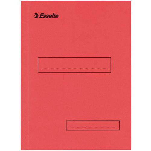 Sous-dossier En Carton Kraft A4 2 Rabats Rouge