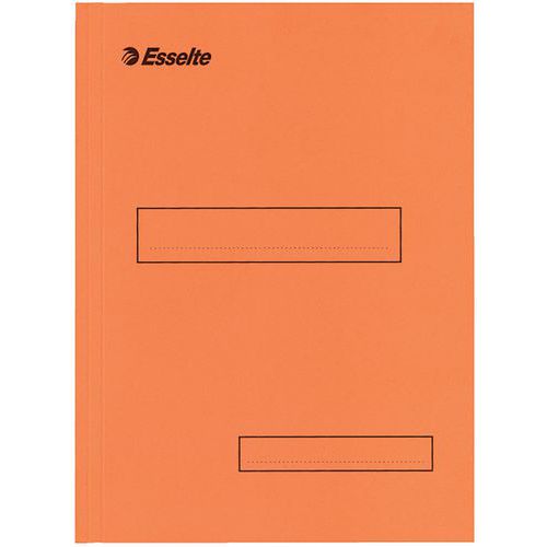 Sous-dossier En Carton Kraft A4 2 Rabats Orange