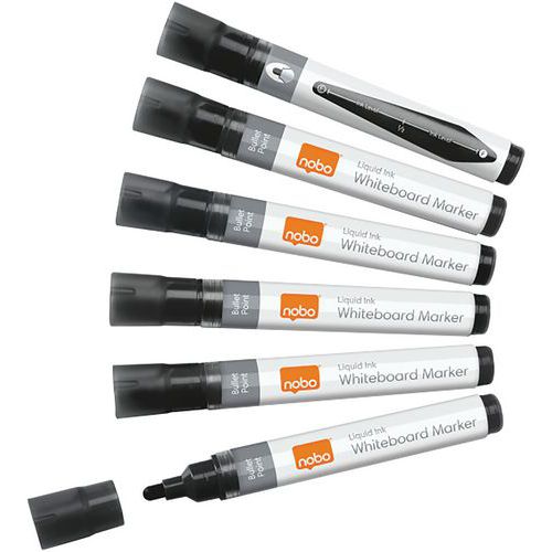 Marqueur Tableau Liquid Ink Pointe Ogive Pack 10 Noir