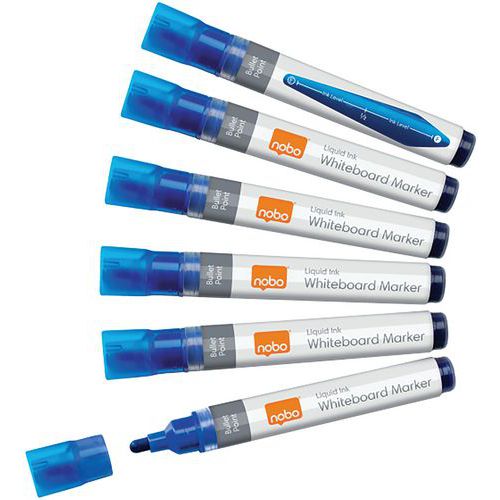 Marqueur Tableau Liquid Ink Pointe Ogive Pack 10 Bleu