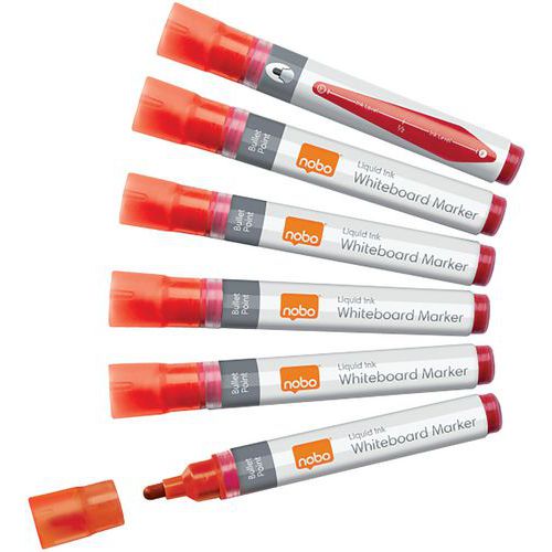 Marqueur Tableau Liquid Ink Pointe Ogive Pack 10 Rouge
