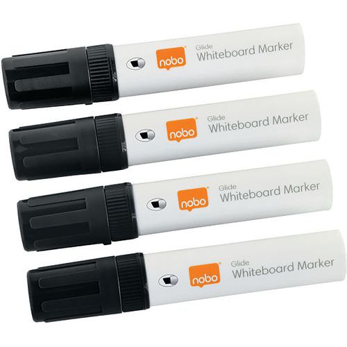 Marqueur Tableau Glide Large Pointe Biseautée Noir