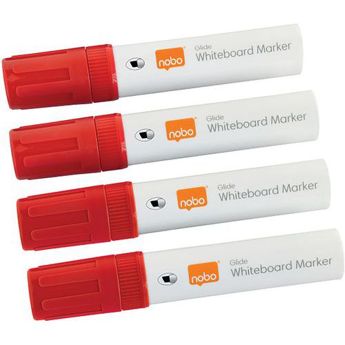 Marqueur Tableau Glide Large Pointe Biseautée Rouge