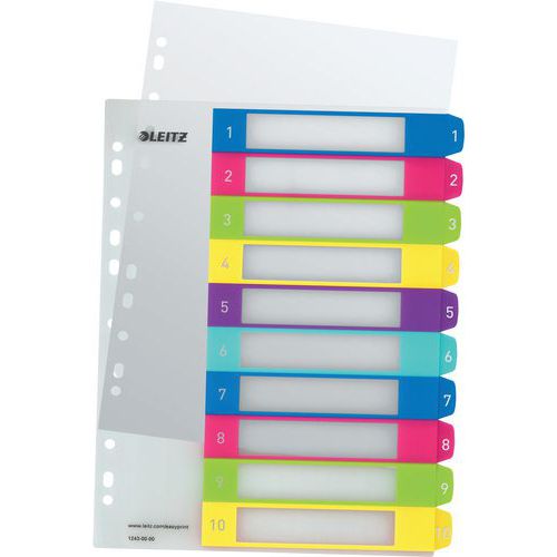 Intercalaire Polypro Imprimable 1-10 A4+wow