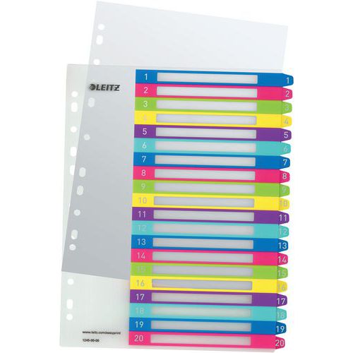 Intercalaire Polypro Imprimable 1-20a4+ Wow