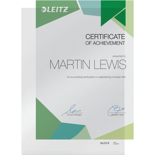 Chemises Transpare.a4 Pvc Bleu