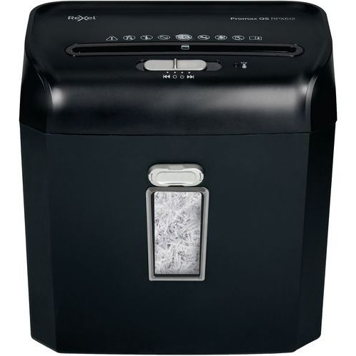 Destructeur De Documents De Papier Coupe Croisée Promax Qs Rpx612 Noir
