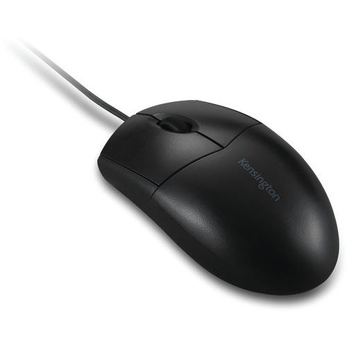 Kensington - Souris Pro Fit Lavable Optique Ambidextre Noir M - Télétravail & Ergonomique