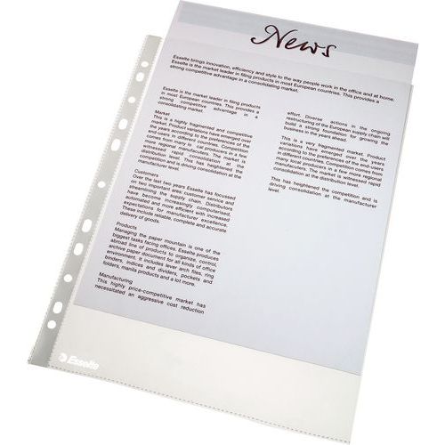 Pochette Perforée A4 - 43 Microns - Transparent
