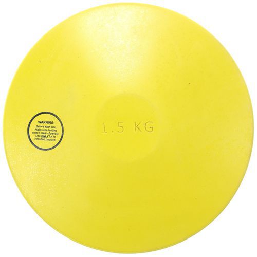 Casal Sport - Disque d'athlétisme School - 1,5kg Caoutchouc - Initiation au lancer - Diamètre 20cm