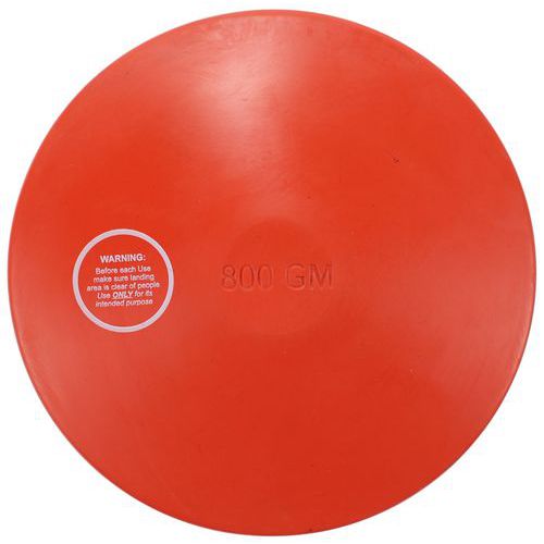 Casal Sport - Disque d'athlétisme School - 800gr - Caoutchouc - Initiation au lancer - Ø 16 cm