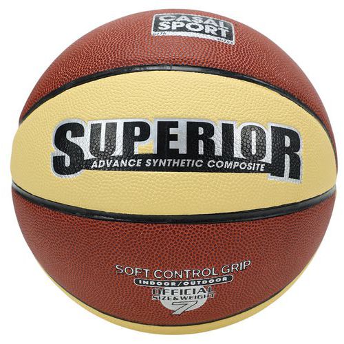 Casal Sport - Ballon de Basket Taille 7 - Caoutchouc Macadam - Grip Avancé