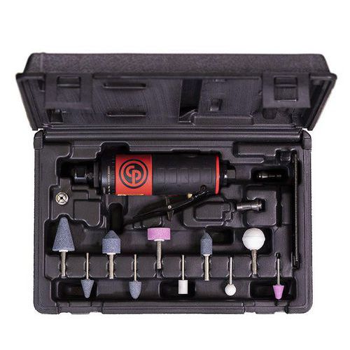 Chicago Pneumatic - Meuleuse à pince pneumatique 1/4 droite CP7411K - 22000 tr/min - Légère et puissante