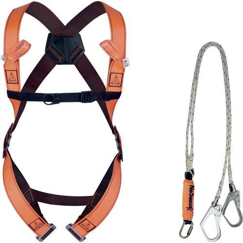 Delta Plus - Kit antichute échafaudage Elara280v2 - 2 points d'ancrage - Polyester - CE - Norme EN 355