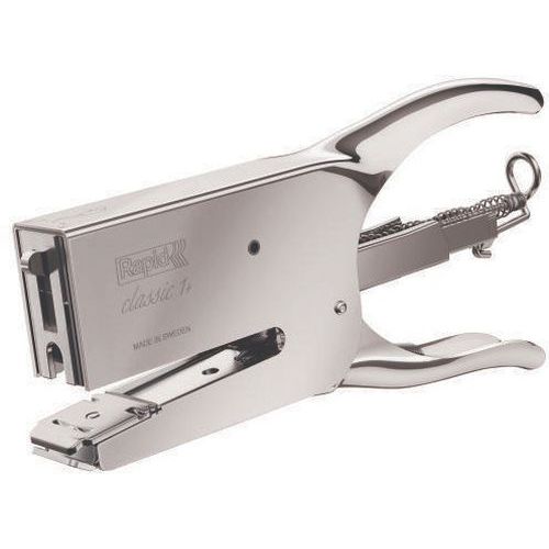 Rapid - Pince-agrafeuse K1 Classic Chrome - 50 Feuilles - Argent - Durable et Fiable