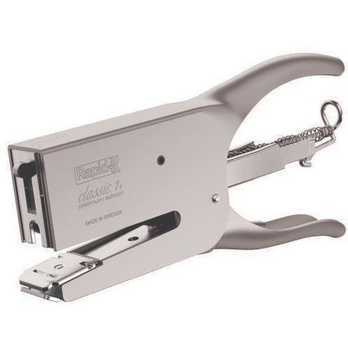 Rapid - Pince-agrafeuse Classic K1 Édition Platinum Argent - 50 Feuilles - Durable et Fiable