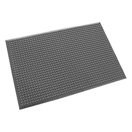 Ergomat - Tapis antifatigue PU à bulles 60x90cm Anthracite - Usage modéré - Confort ergonomique