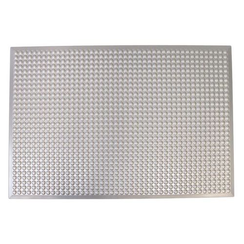 Ergomat - Tapis antifatigue PU Infinity Bulles 60x180cm Argent - Usage Intensif - Ergonomique