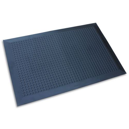Ergomat - Tapis antifatigue nitrile noir 100x160cm - Usage intensif - Résistant - Recyclable