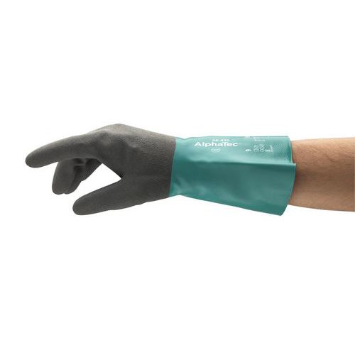 Ansell - 12 Gants de protection chimique en nitrile Alphatec® 58-430 - Ansell