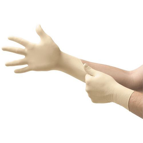 Ansell - Gants jetables latex Microflex 63-864 - Taille 8 - Blanc - Usage alimentaire - EPI