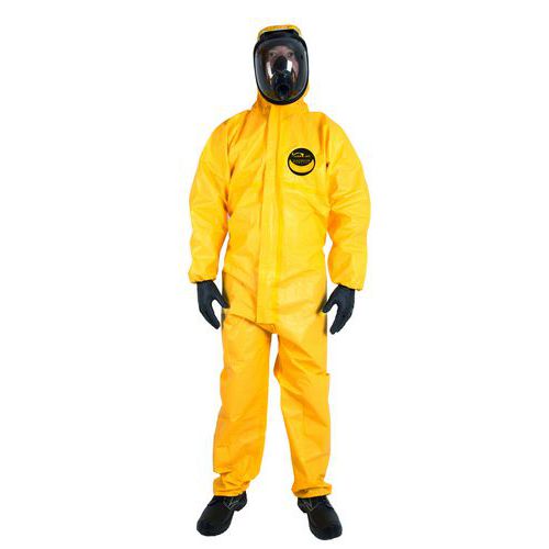 Medicom - Combinaison Weejet Catégorie 3 Jaune - Taille L - Protection Type 3/4/5/6 - EPI Certifié CE