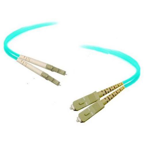 Bluelan - Câble Fibre Optique OM3 Duplex SC/LC 10m Bleu/Gris - Connexion Réseau Télécom
