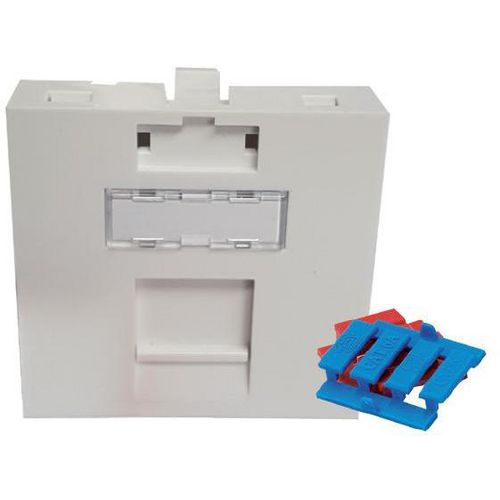 Plastron Plat - 45x45mm - 1 Port