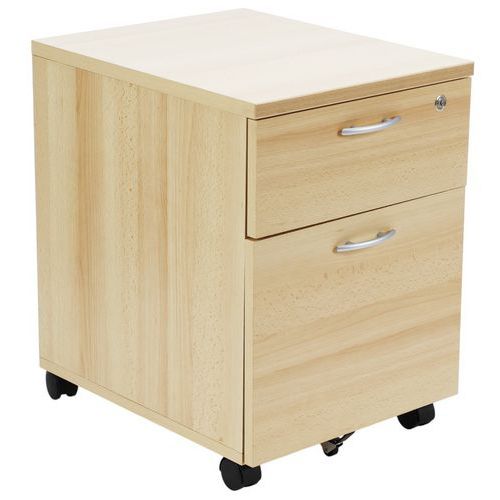 Caisson Mobile Solo 2 Tiroirs Hêtre