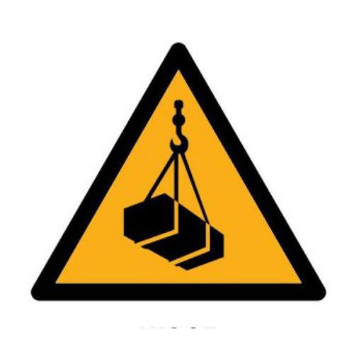 Ergomat - Adhésif Marquage Danger W015 - Vinyle Ø40.5cm - Lot de 2 pièces - Signalisation au sol Lean Management