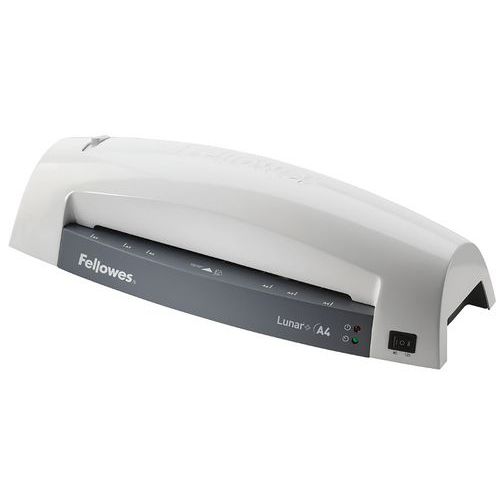 Fellowes - Plastifieuse Lunar A4 - 30 cm/min - Blanc/Gris - Idéale pour documents A4