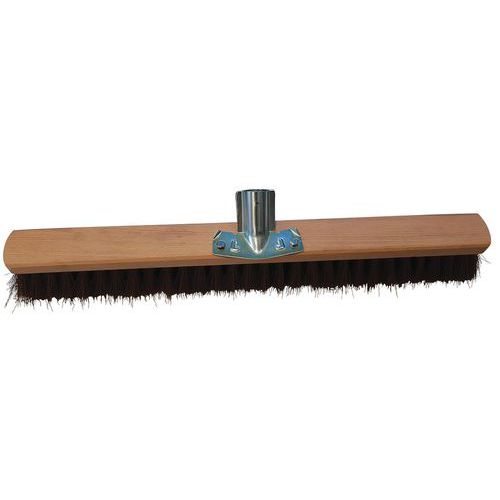 Balai En Bois - Poils De Coco Synthétique Pet - 60 Cm