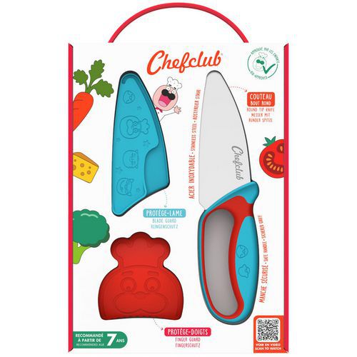 Le Couteau du chef Chefclub Kids Bleu et Rouge thumbnail image 1