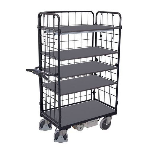 Actiwork - Chariot Électrique B-Well 5 Plateaux - 500kg - Acier Galvanisé - Éco-responsable