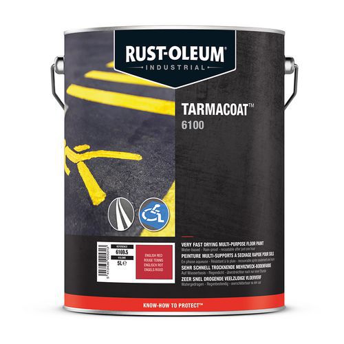 Lot de 2 - Peinture Tarmacoat 5l Rouge Tennis
