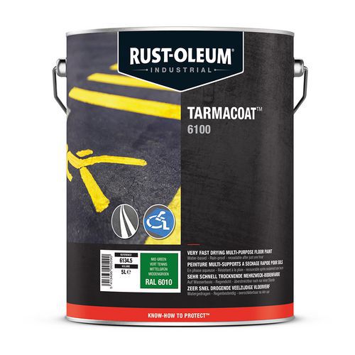 Lot de 2 - Peinture Tarmacoat 5l Vert Herbe Ral6010