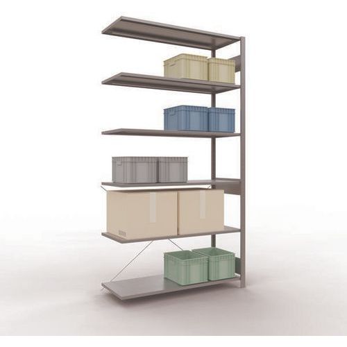 Schulte - Étagère de stockage Easy-Fix Galvanisée - 2500x1000x500 mm - 6 tablettes 250 kg/tablette - Robuste et modulable