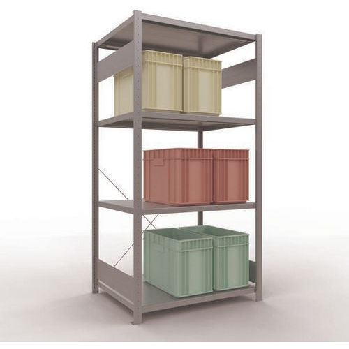 Schulte - Rayonnage Léger Easy-Fix Départ - 2000x1000x800mm Galvanisé - 5 Tablettes Acier - Charge 250kg/tablette