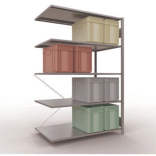 Schulte - Étagère de stockage Easy-Fix simple face - 2000x1300x800mm Galvanisée - Charge 1300kg - 5 tablettes acier