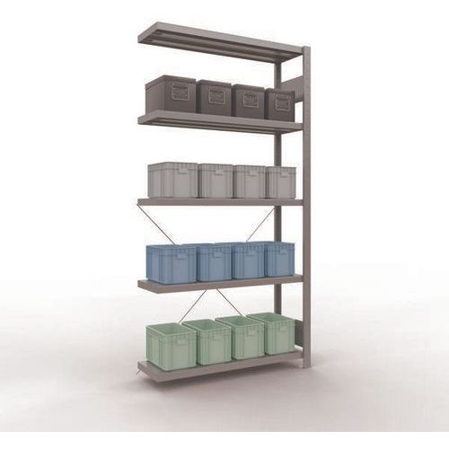 Schulte - Étagère de stockage Easy-Fix 2000x1000x300mm Galvanisée - 5 tablettes 250kg/tablette - Robuste et Modulable