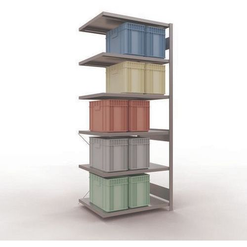 Schulte - Étagère de stockage Easy-Fix Galvanisée - 2500x1000x800 mm - Charge 1800 kg - 6 Niveaux - Robuste et Modulable
