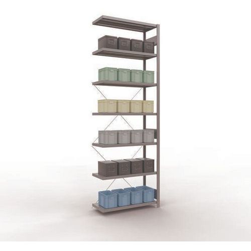 Schulte - Étagère de stockage Easy-Fix Galvanisée - 3000x1000x400mm - 7 tablettes - Charge 2300kg