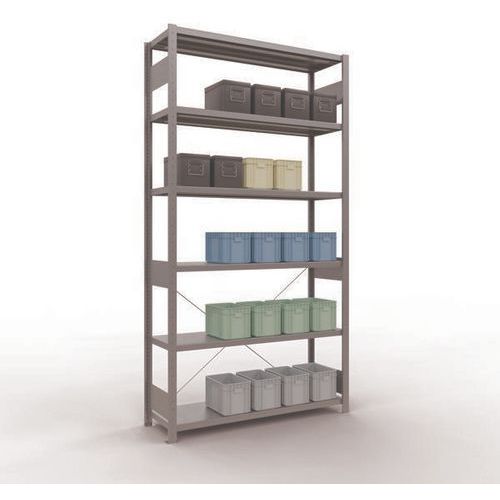 Schulte - Rayonnage Easy-Fix Départ - 2500x1300x400mm Galvanisé - Charge 1800kg - 6 Niveaux
