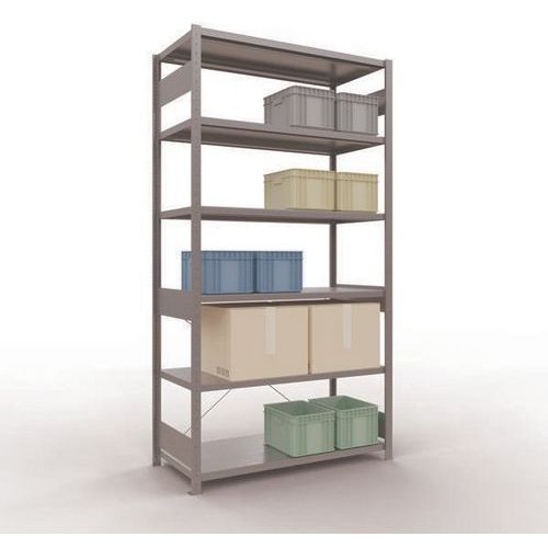 Schulte - Rayonnage départ Easy-Fix - 2500x1300x600mm Galvanisé - Charge 1700kg - 6 Niveaux