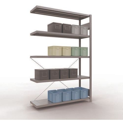 Schulte - Étagère de stockage Easy-Fix 2000x1300x400mm Galvanisée - 5 tablettes - Charge 250kg/tablette - Robuste et Modulable