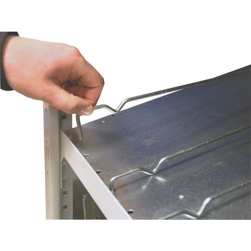 Schulte - Kit Kanban Simple Face - 2000x1000x800mm - 8 Niveaux - Charge 150kg/niveau - Acier Galvanisé - Lean Management