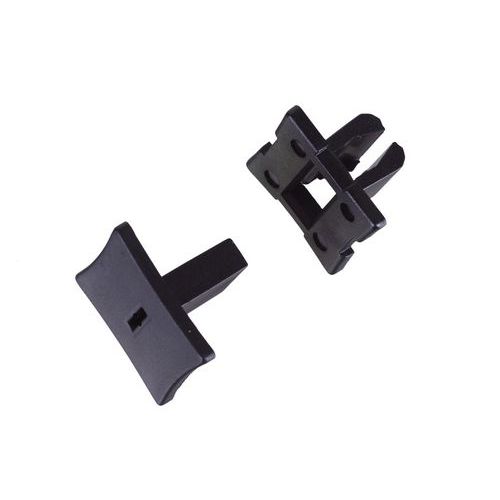 Djois Made By Tarifold - Fixation universelle T-clip - Pour profilé alu fente 10 mm - Noir - 2.2 cm
