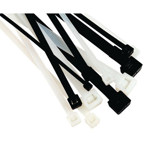 3M - Collier Serre Câble FS 360 D-C - 7,5x360mm - Polyamide Transparent - Lot de 100