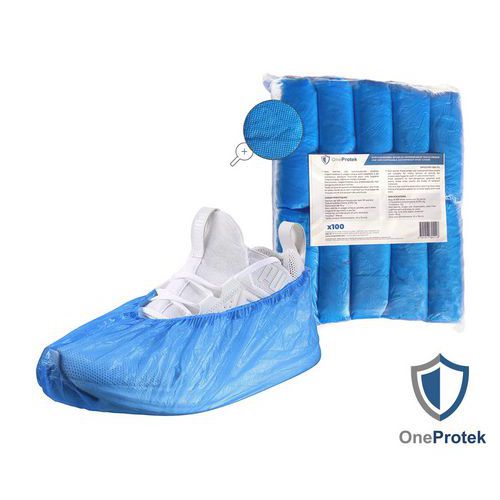 Lot de 100 - Sur-chaussures Imperméable En Cpe Compatible Agroalimentaire